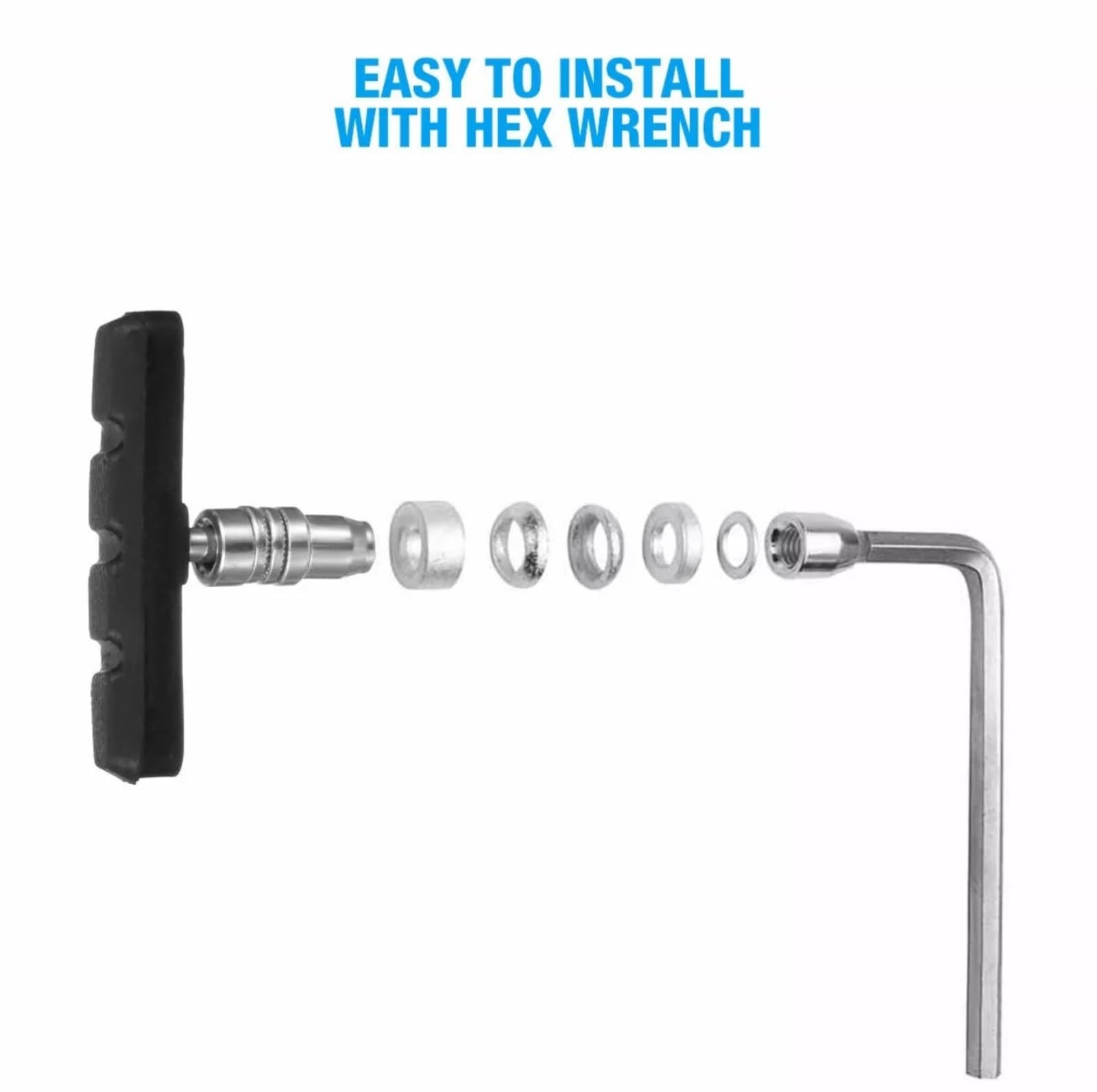 Mountain Bike BMX Cycling V Brake Blocks Bicycle Break Pad Shoes Hold - Thumbnail 8