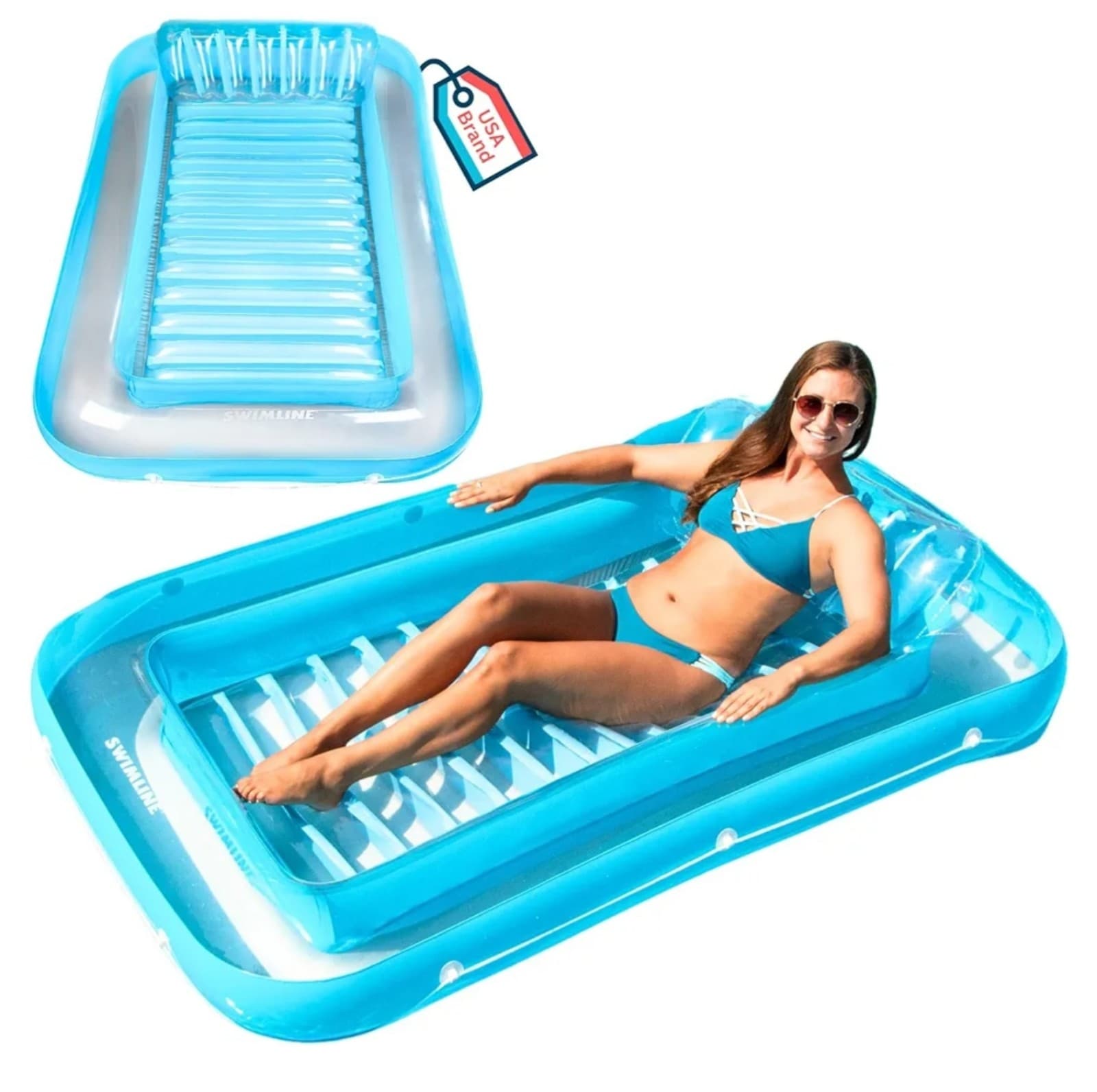 SWIMLINE Original Suntan Tub Series Classic Inflatable Tanning Float Floating - Image 1