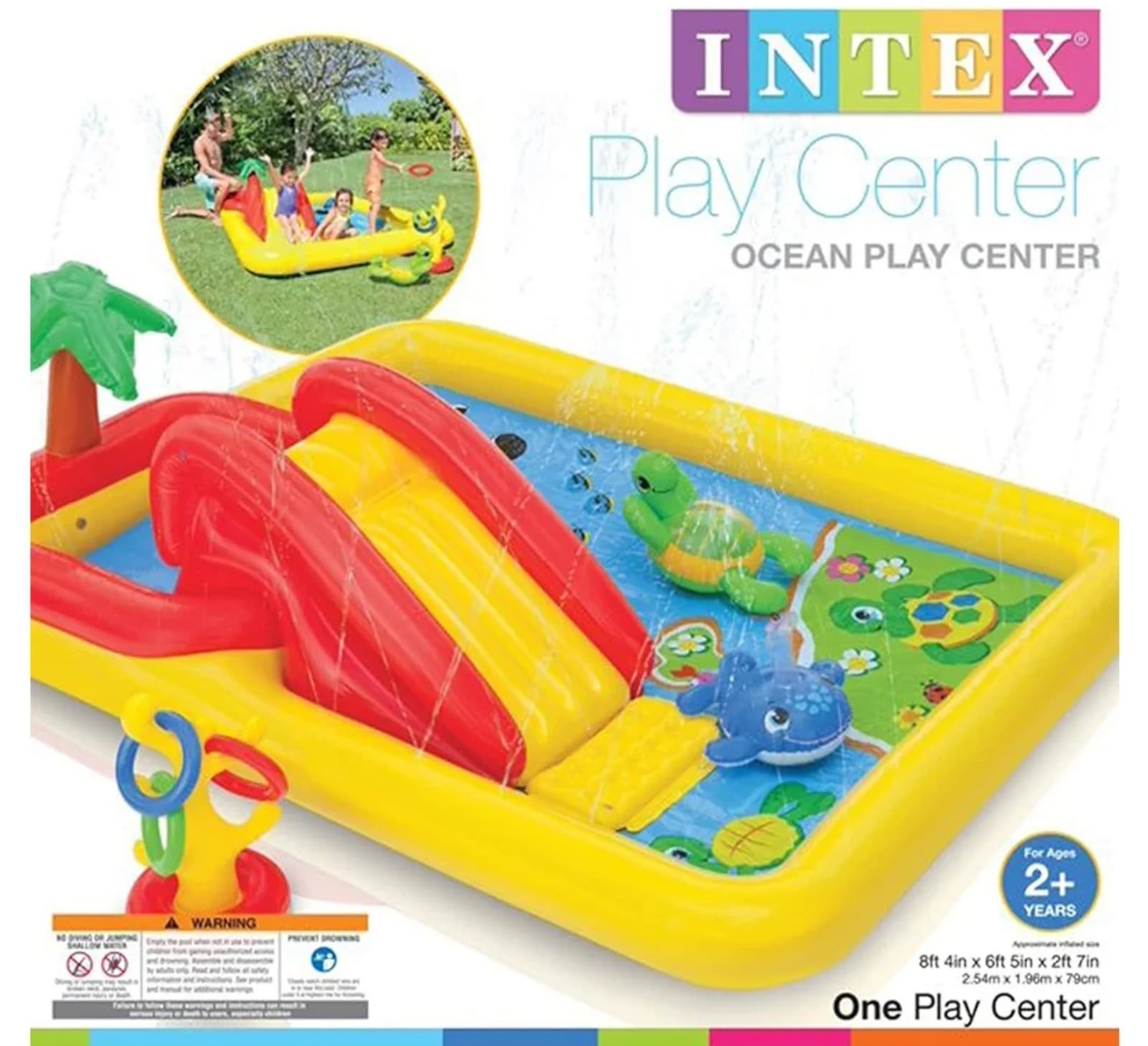 Intex Inflatable Ocean Play Center Kids Pool - Thumbnail 6