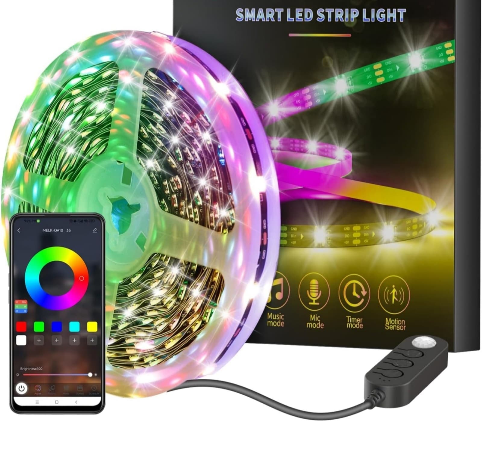 Light Strip 10ft App Controled - Thumbnail 2