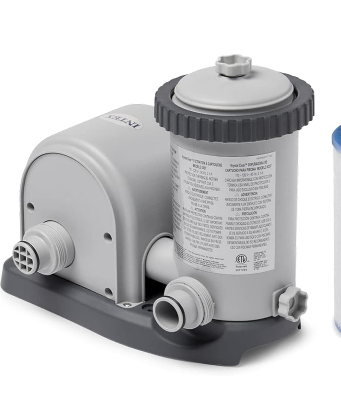 Intex 1500 GPH Easy Set Filter Pump System for Above Ground Swimming Pool A104 - Image 1