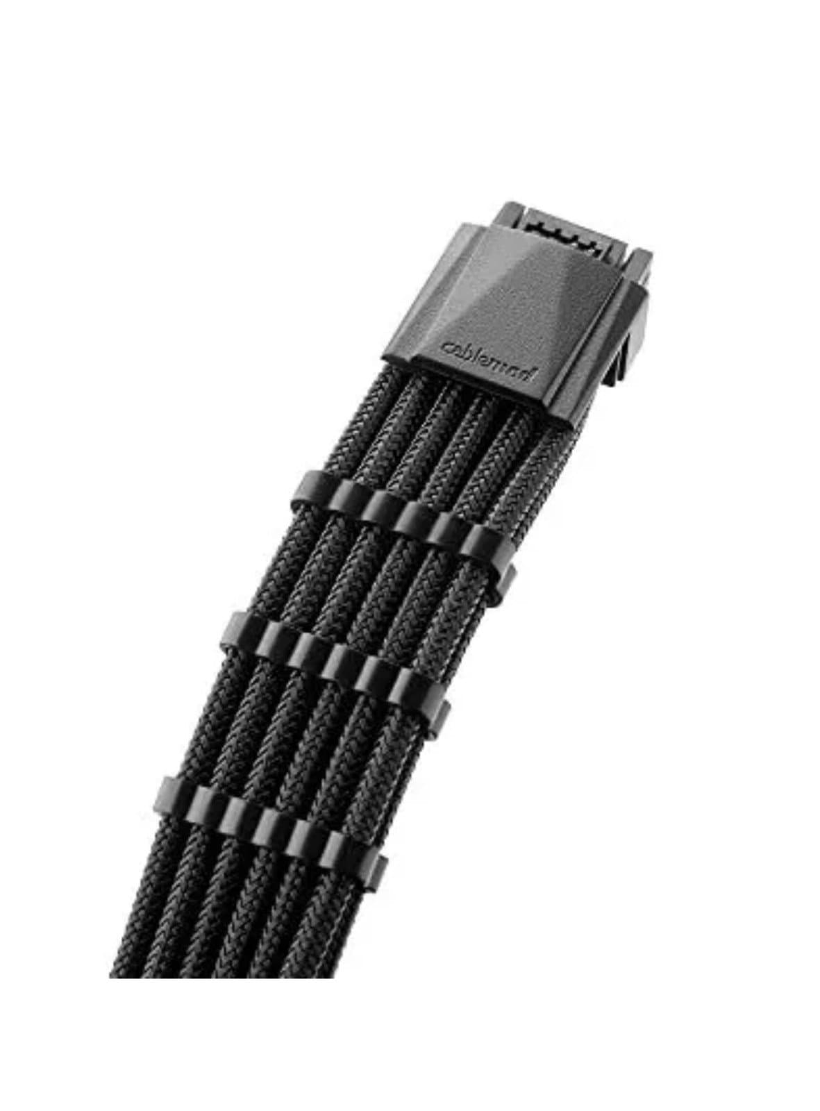 Pro ModMesh Sleeved 12VHPWR ModMesh 16P to 3 x 8P Extension Kit Black - Thumbnail 5