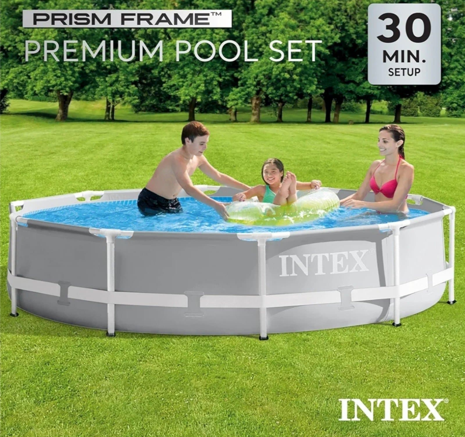 Intex 10ft Prism Metal Frame Pool D1005 - Thumbnail 3