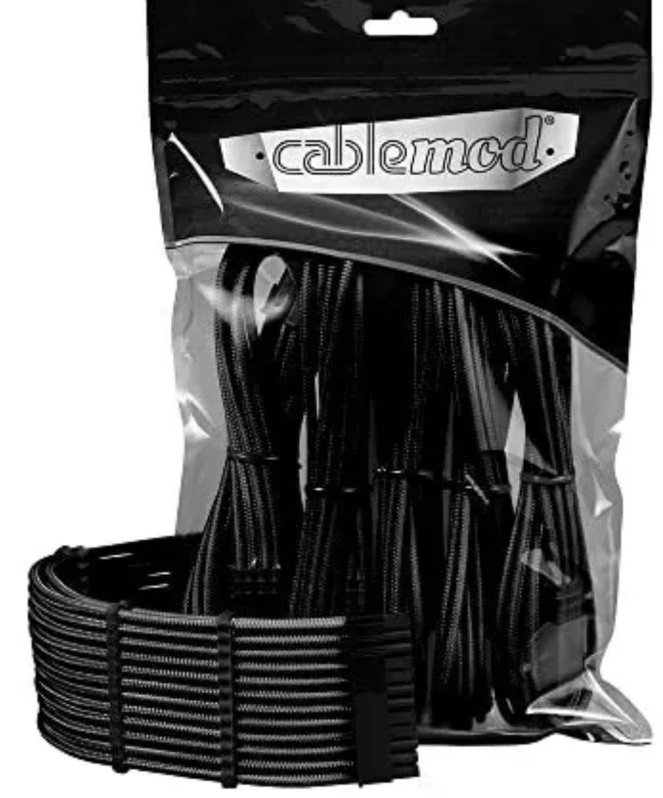 Pro ModMesh Sleeved 12VHPWR ModMesh 16P to 3 x 8P Extension Kit Black - Thumbnail 2