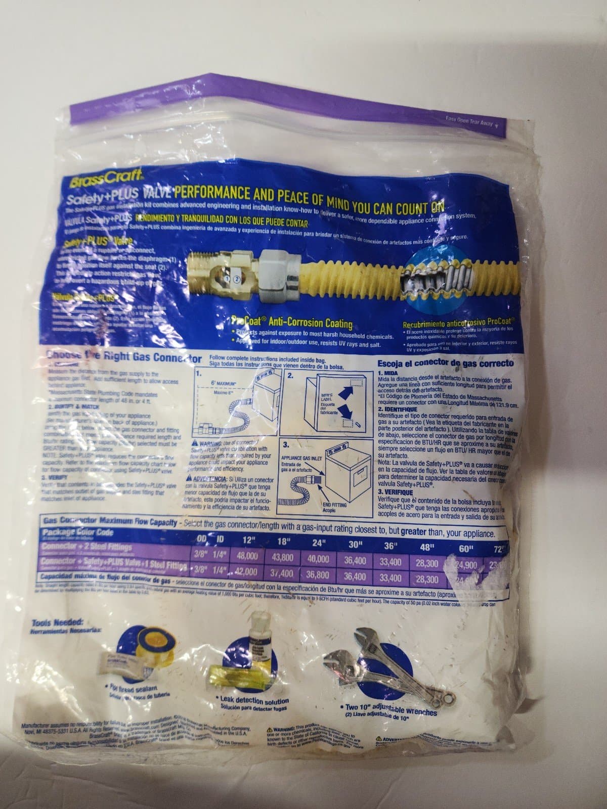 Brass Craft Gas Connector 3/8" OD 24" Length - Thumbnail 2