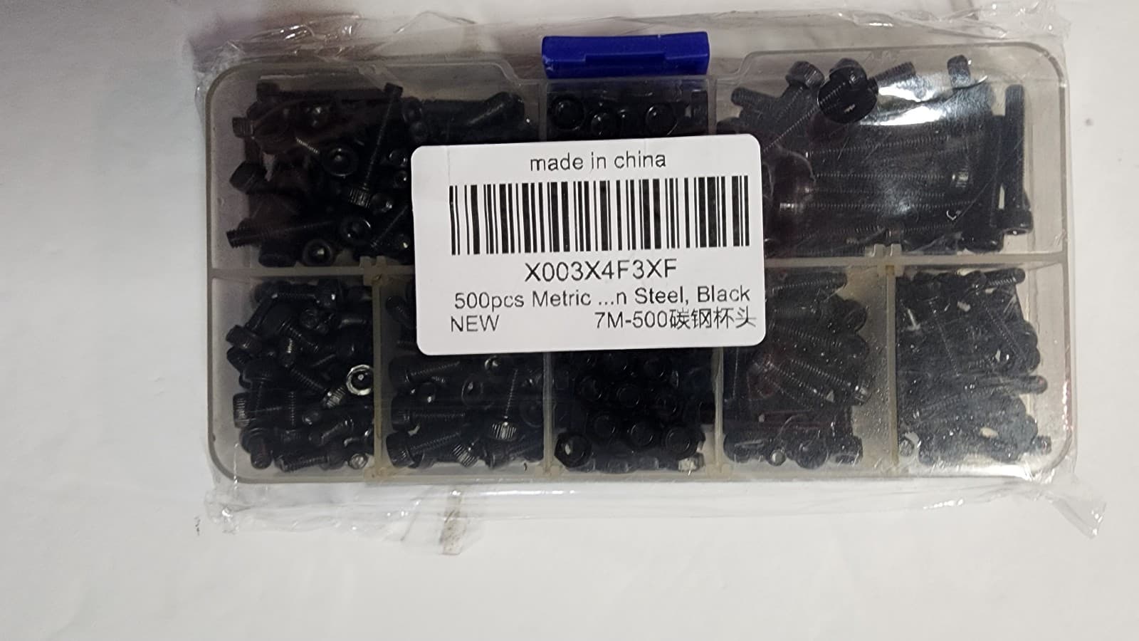 M3 Carbon Steel Cup Head Bolt & Nut Set 500pcs. - Thumbnail 2