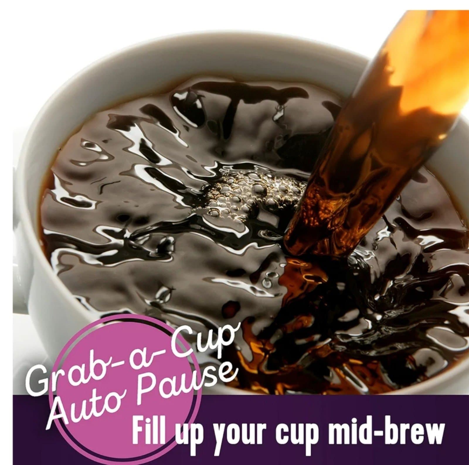 Mr. Coffee Black Coffee Maker, 12 Cups, with Auto Pause and Glass Carafe - Thumbnail 2