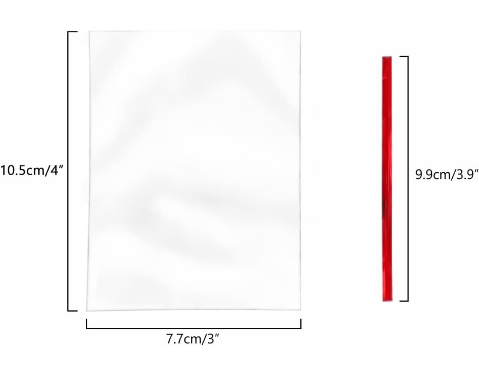 Cellophane Bags 100ct 4" x 6" with Twist Ties - Thumbnail 4