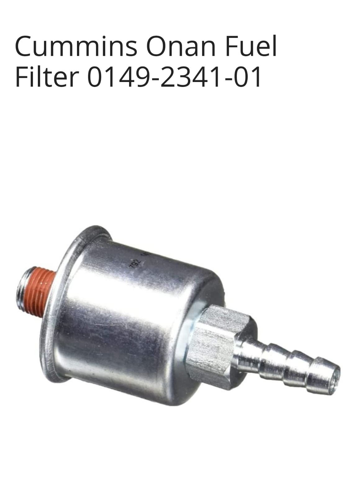 OEM Onan Cummins generator fuel filter, model number 0149-2341 - Image 1