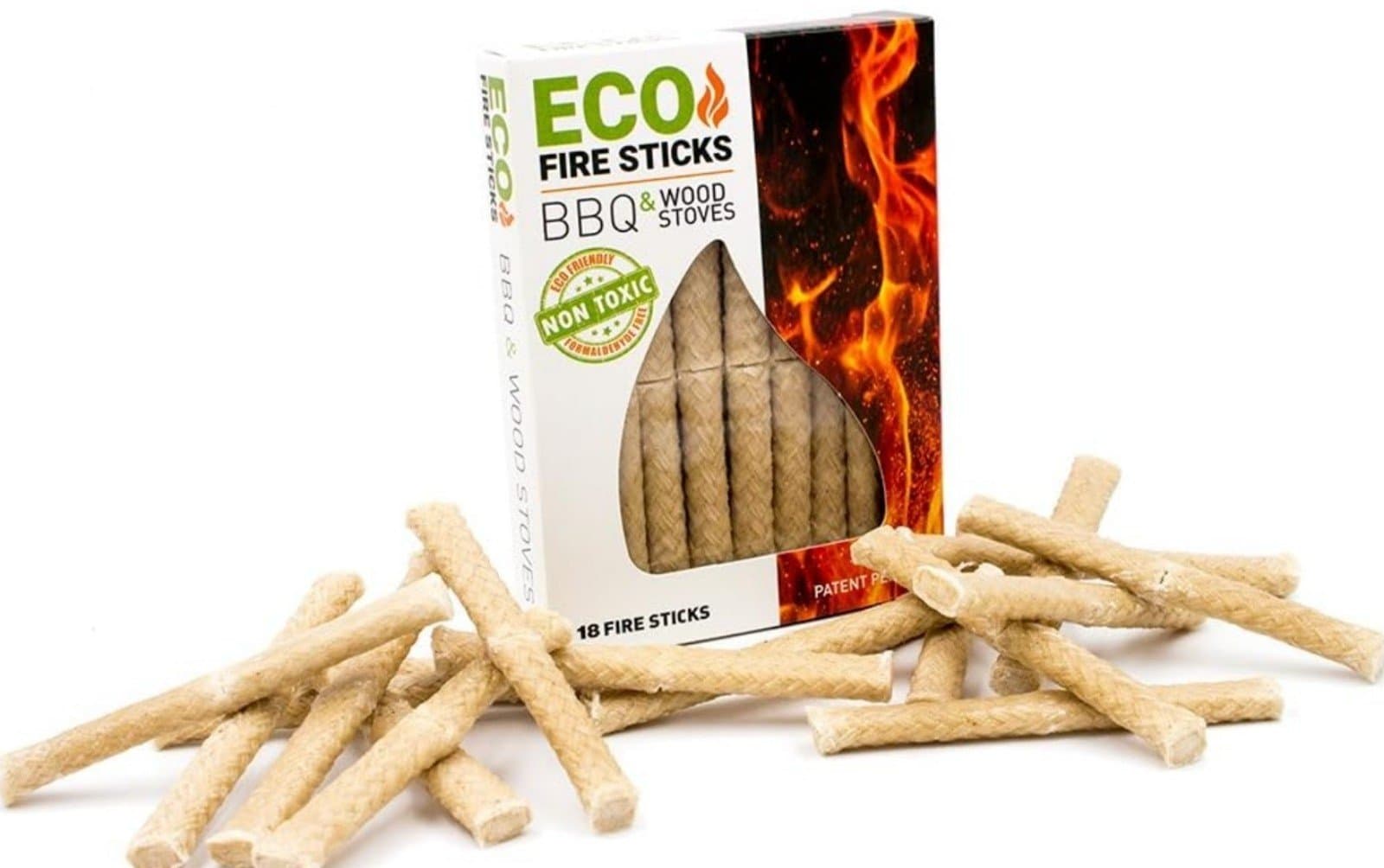 Eco Fire Lighter for Stoves, BBQ Fire Starter Charcoal Grill Fire Sticks & Wood - Thumbnail 3