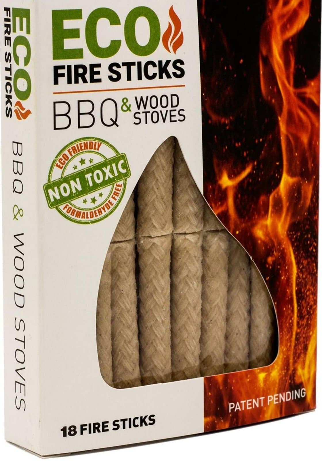 Eco Fire Lighter for Stoves, BBQ Fire Starter Charcoal Grill Fire Sticks & Wood - Thumbnail 2