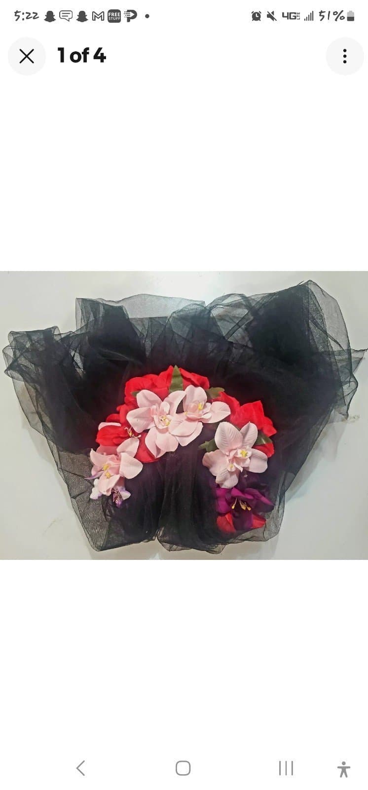 Day of the dead flower headband - Image 1