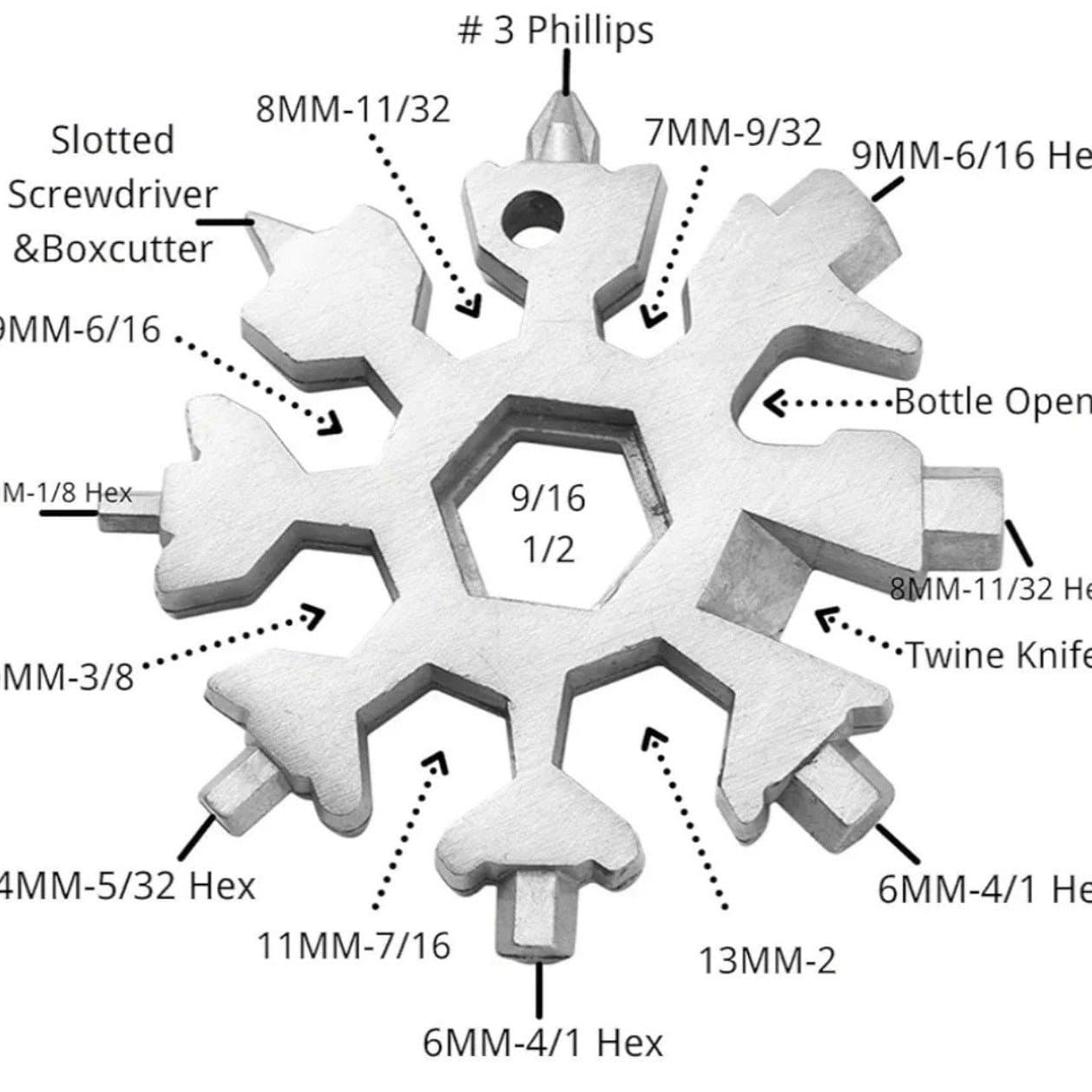 18-in-1 Multi-Tool Compact & Easy to Carry - Thumbnail 4