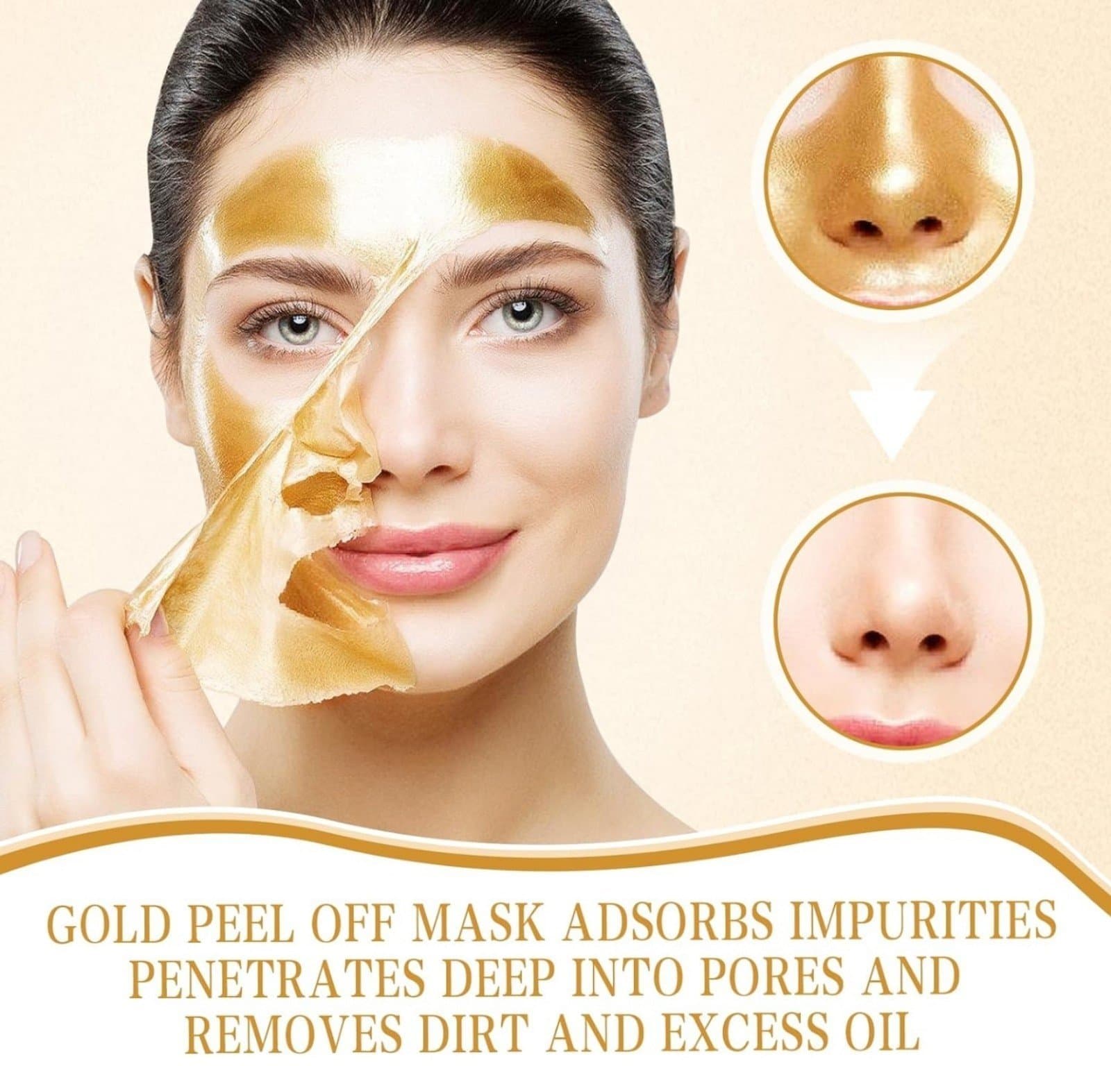 Beiling Mei Golden peel of face masks D3 - Thumbnail 5