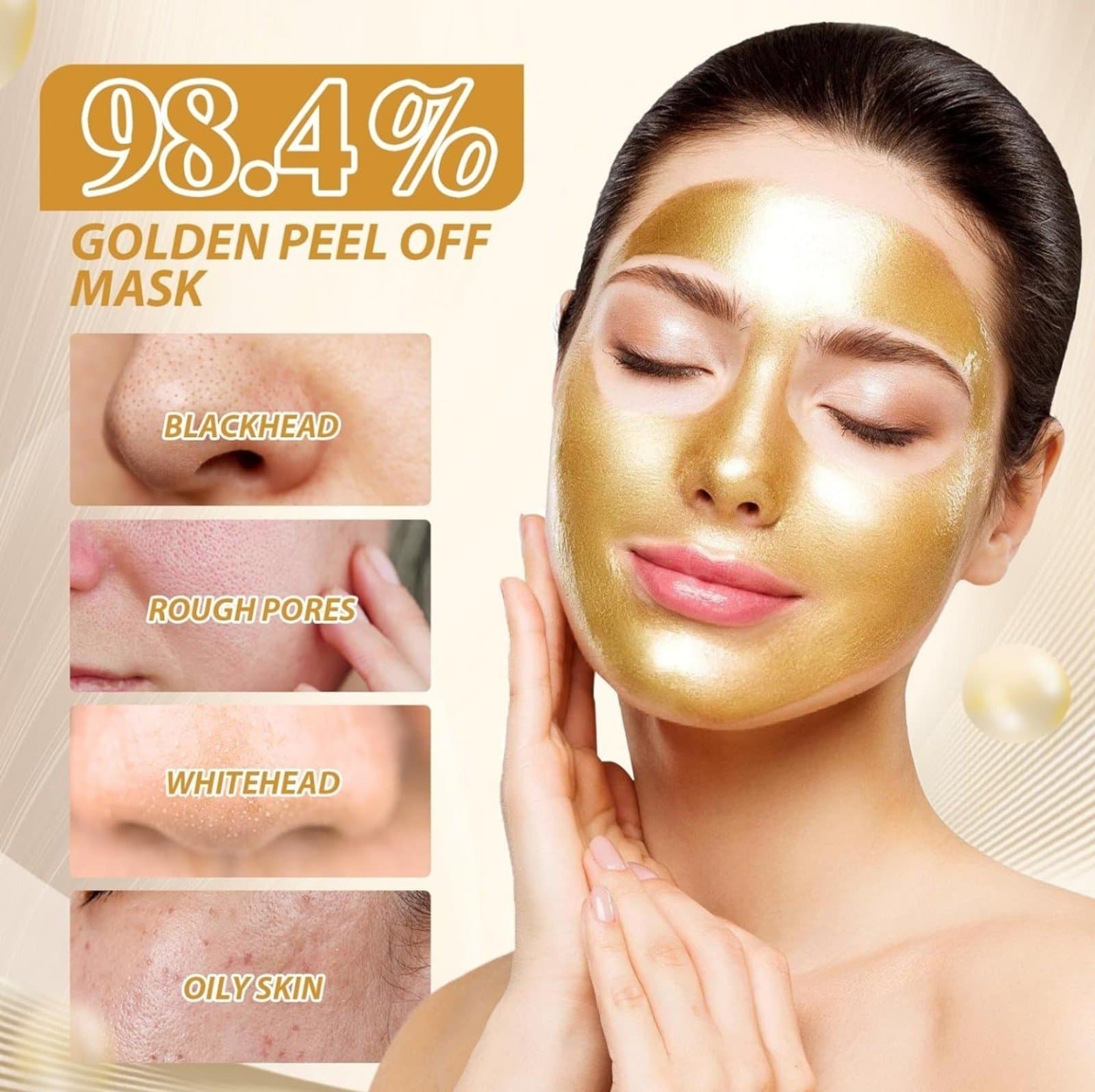 Beiling Mei Golden peel of face masks D3 - Thumbnail 4