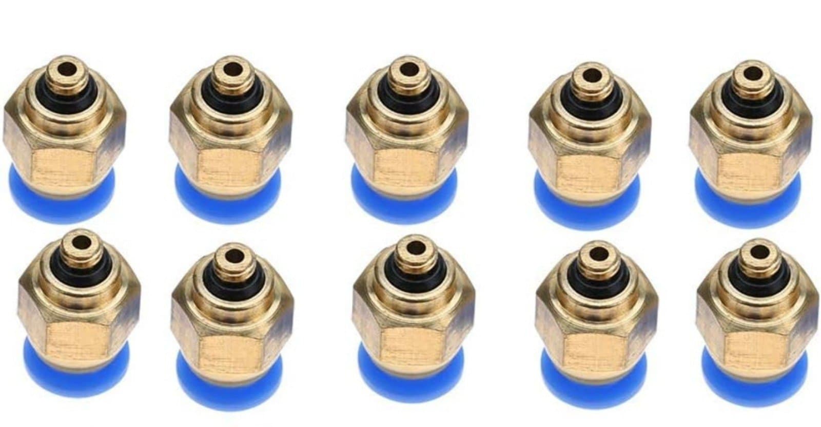 10PCS 3/8" OD Tube X 1/8" NPT Pneumatic Fitting, Push To Connect Air Fitting US- - Image 1