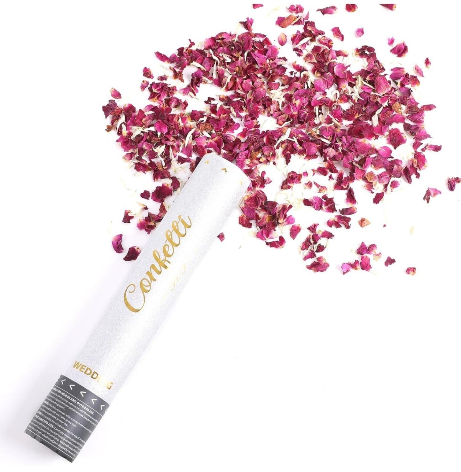 Confetti Cannon Party Poppers - Biodegradable Dried Petals Poppers for Wedding - Thumbnail 3