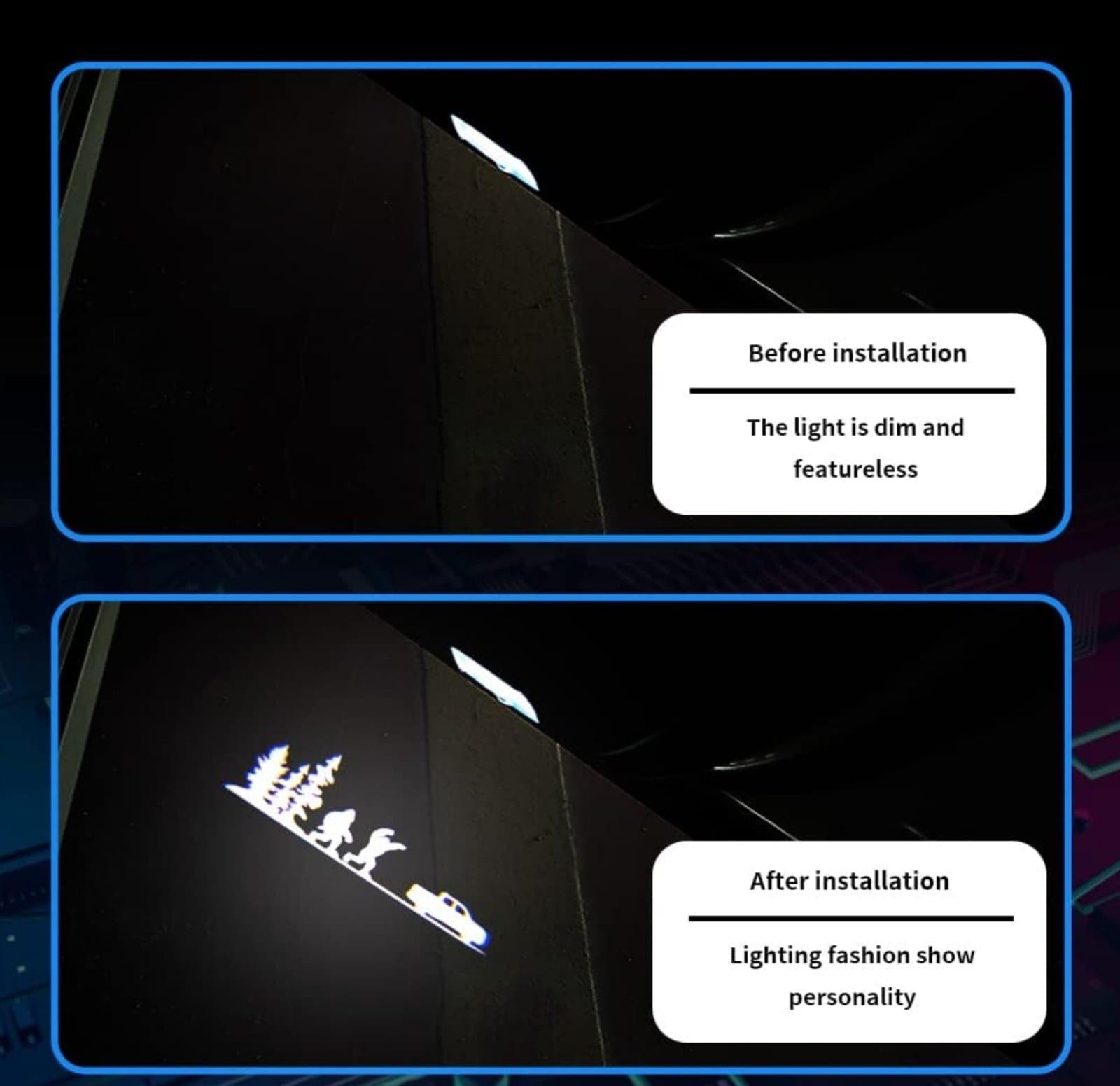 Bigfoot Car Door Lights 2pc. Wire-in - Thumbnail 3