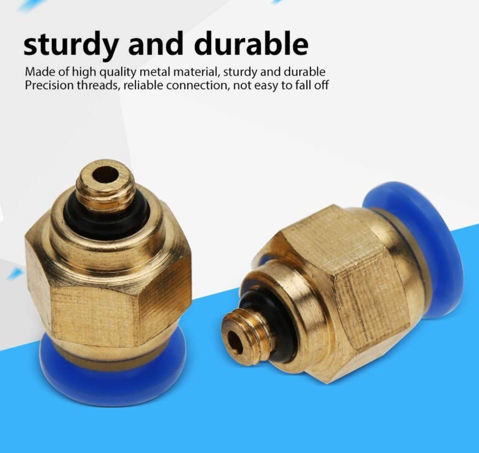 10PCS 3/8" OD Tube X 1/8" NPT Pneumatic Fitting, Push To Connect Air Fitting US- - Thumbnail 4