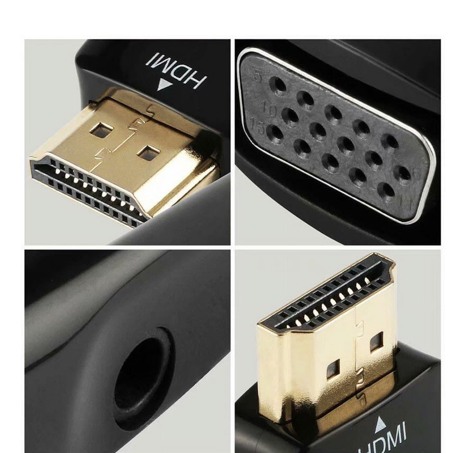HDMI to VGA Female w/Audio Output Adapter - Thumbnail 3