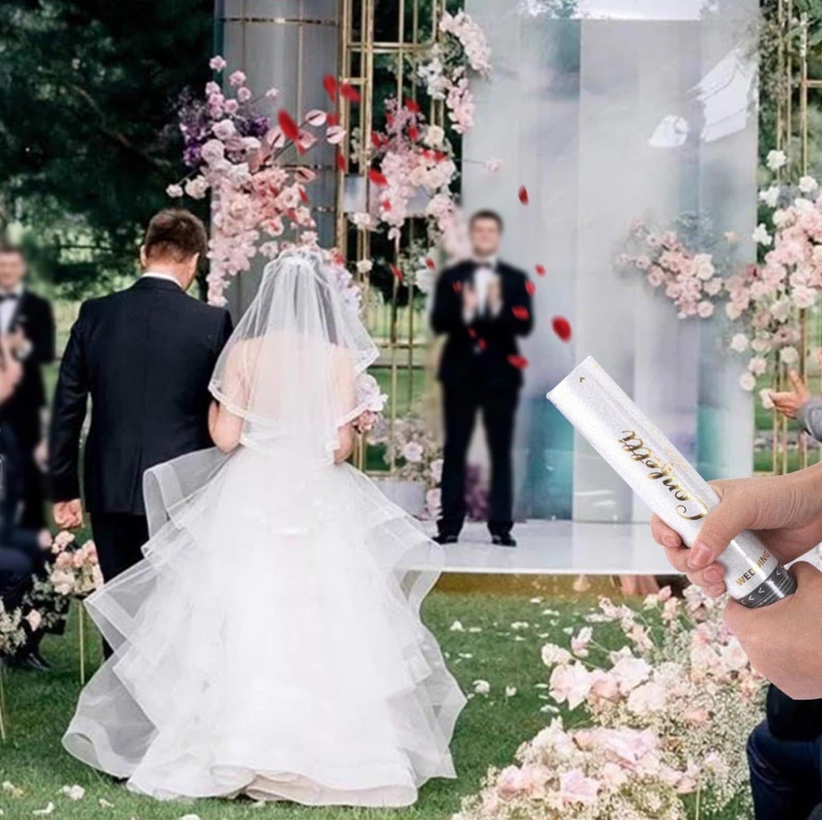 Confetti Cannon Party Poppers - Biodegradable Dried Petals Poppers for Wedding - Thumbnail 8