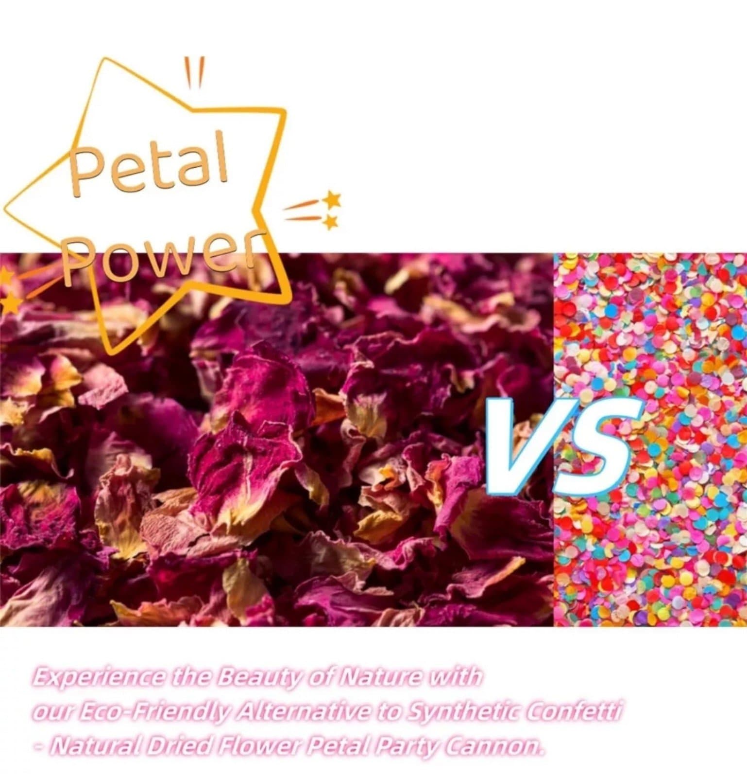 Confetti Cannon Party Poppers - Biodegradable Dried Petals Poppers for Wedding - Thumbnail 9