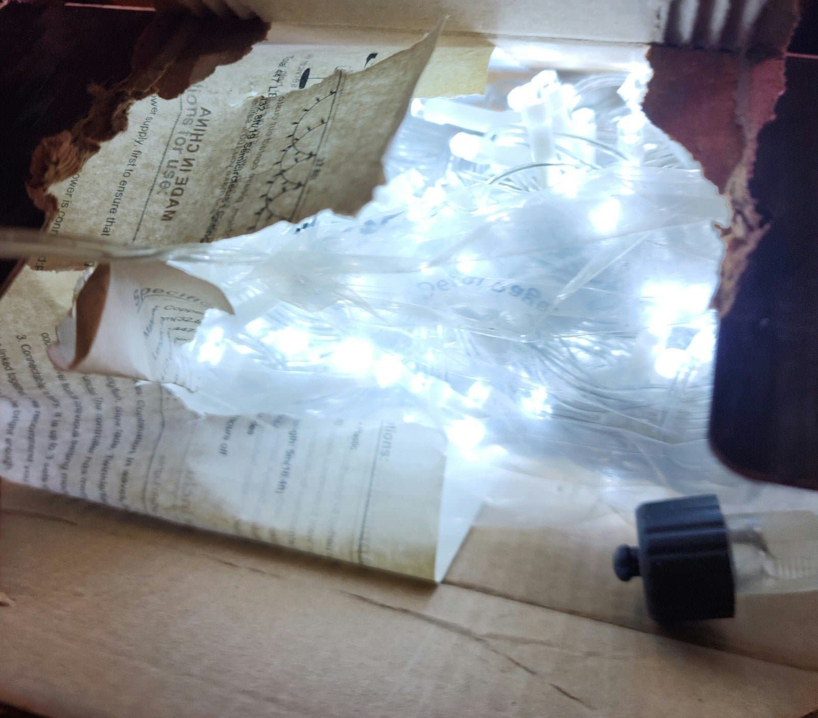 Christmas Half-Round String Lights, 49ft 447 LED Connectable Lights Bright White - Thumbnail 2