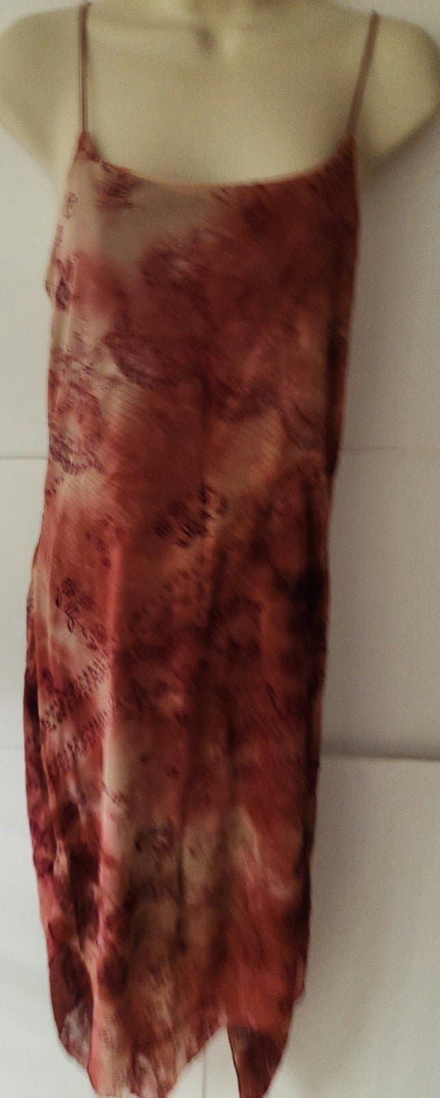 Burgundy midi dress Rue 21 szM - Thumbnail 4