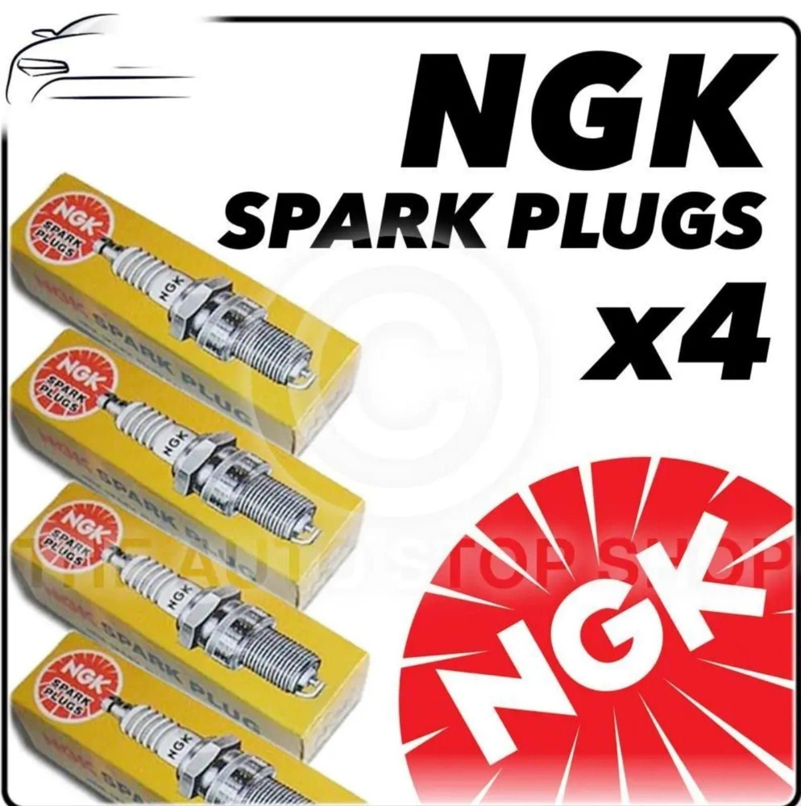 NGK SPARK PLUGS Part Number BU8H x4 - Image 1