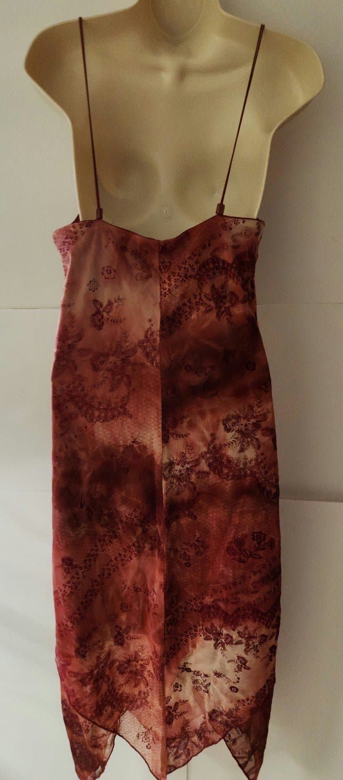 Burgundy midi dress Rue 21 szM - Thumbnail 5