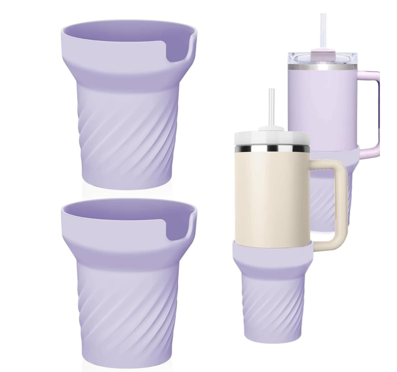 40OZ Tumbler Silicone Boot Anti-slip Noise Reducing Scratch Resistant Travel - Thumbnail 2