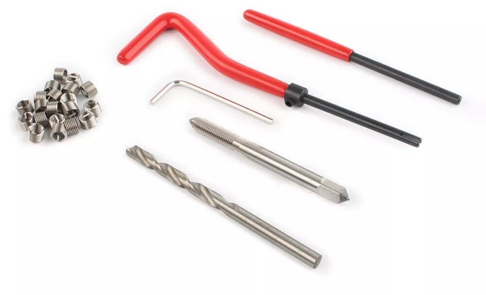 Metric Thread Repair Tool Insert Kit M5 M6 M8 M10 M12 M14 Helicoil Fit Car Coil - Thumbnail 6