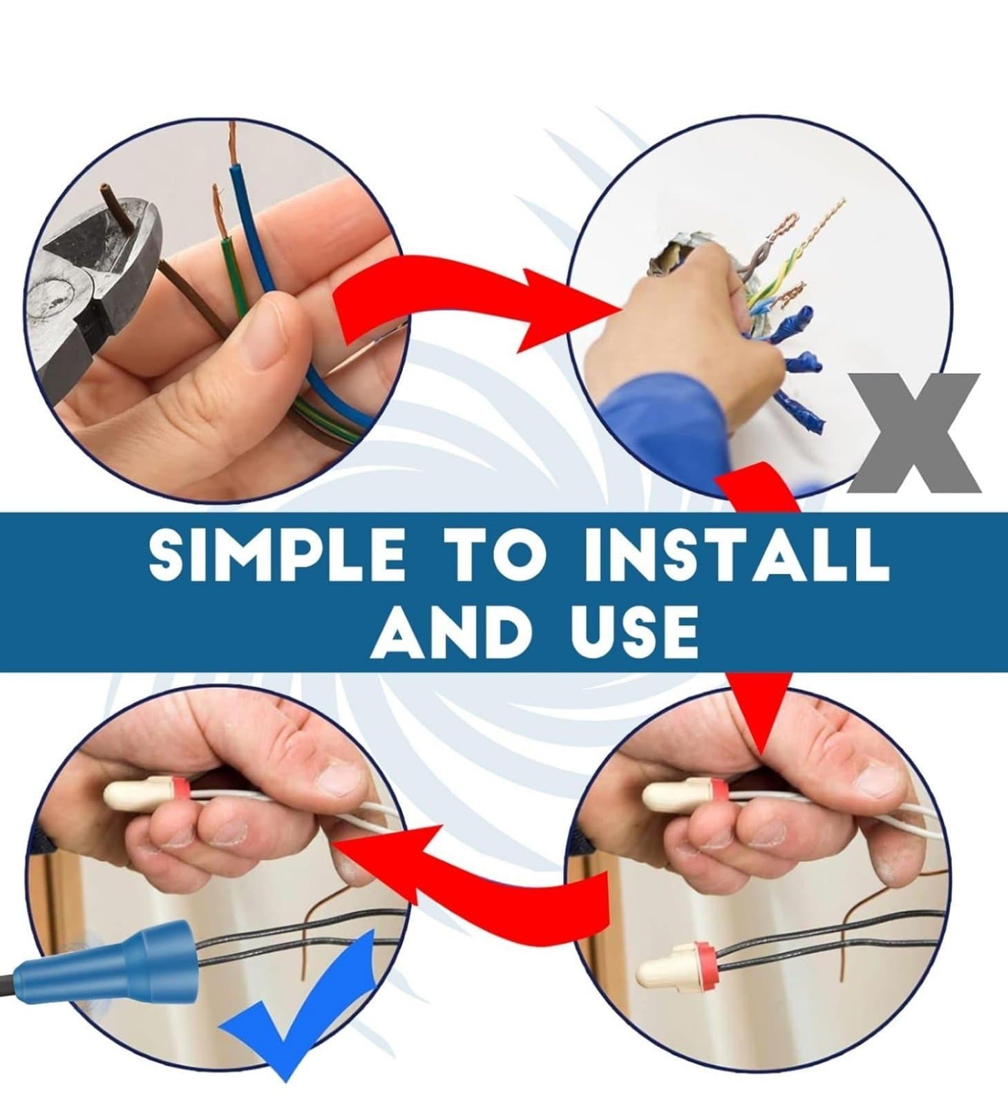 Wire Twister Tool,Wire Twister Tool for Drill, Wire Twister Electrician Driver W - Thumbnail 3
