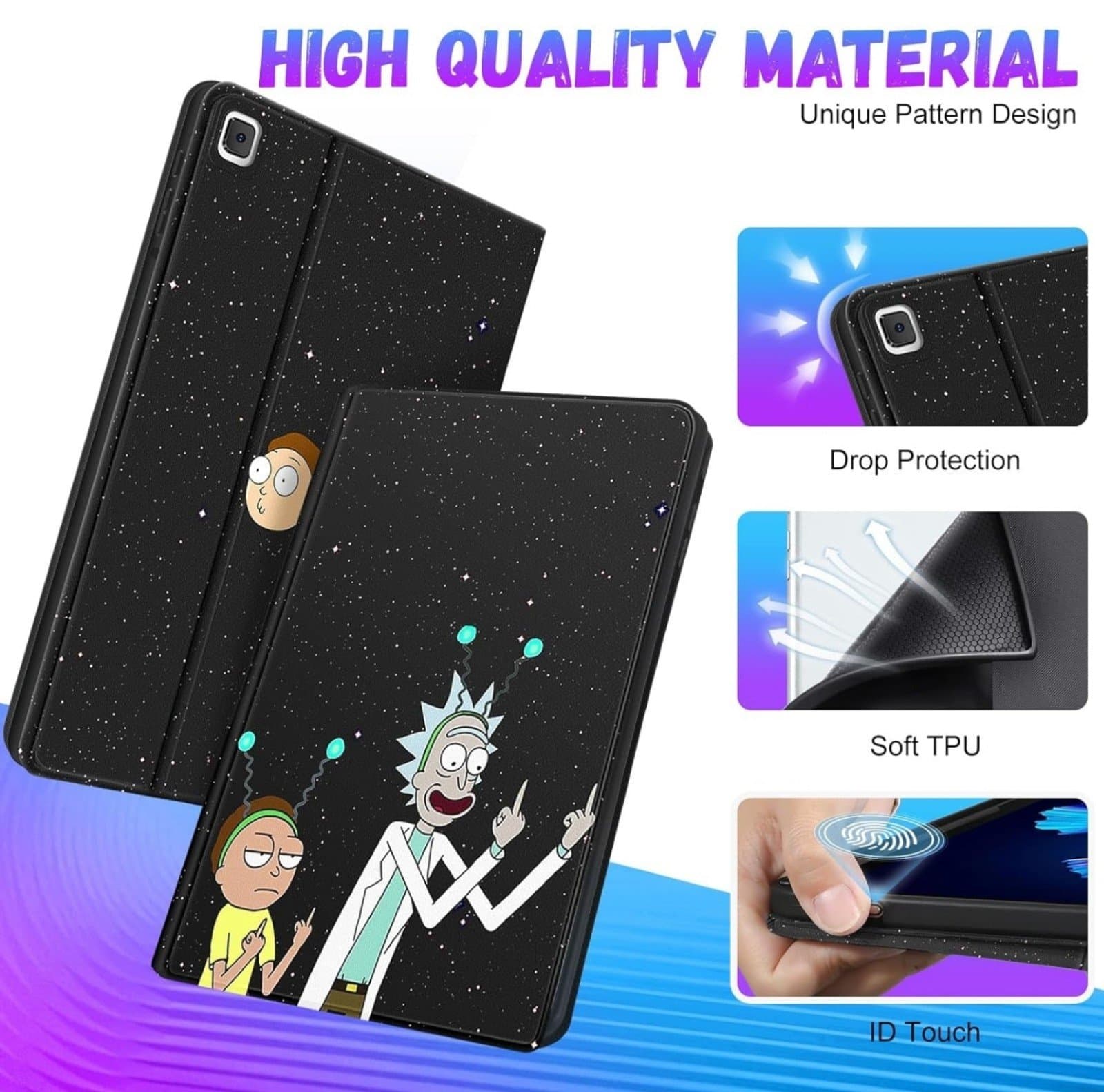 Rick & Morty Galaxy Tab A7 Case 10 Inch Case - Thumbnail 3