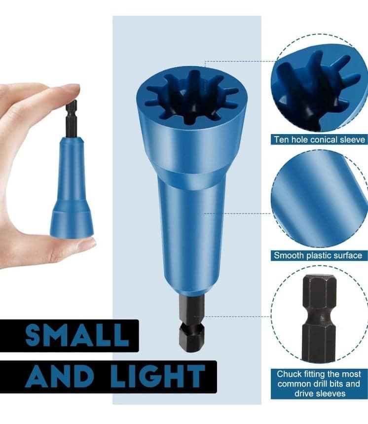 Wire Twister Tool,Wire Twister Tool for Drill, Wire Twister Electrician Driver W - Thumbnail 4
