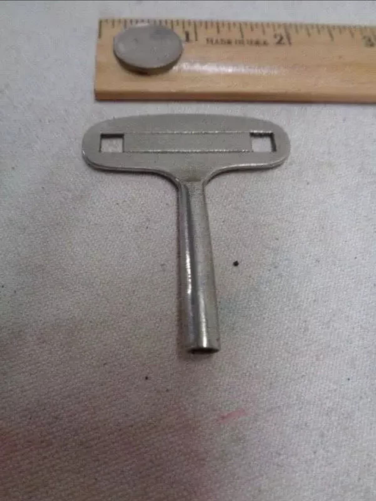 Antique Grandfather Clock wind up key 1950 - 1960 ? Danish Modern Era - Thumbnail 3