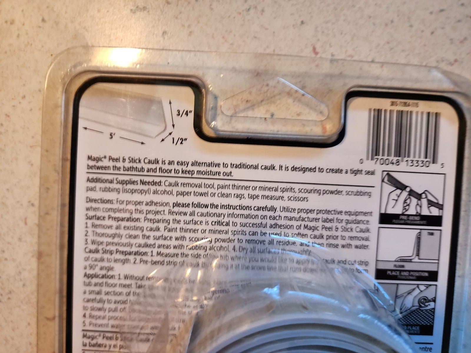 Magic Peel & Stick Caulk - Thumbnail 4