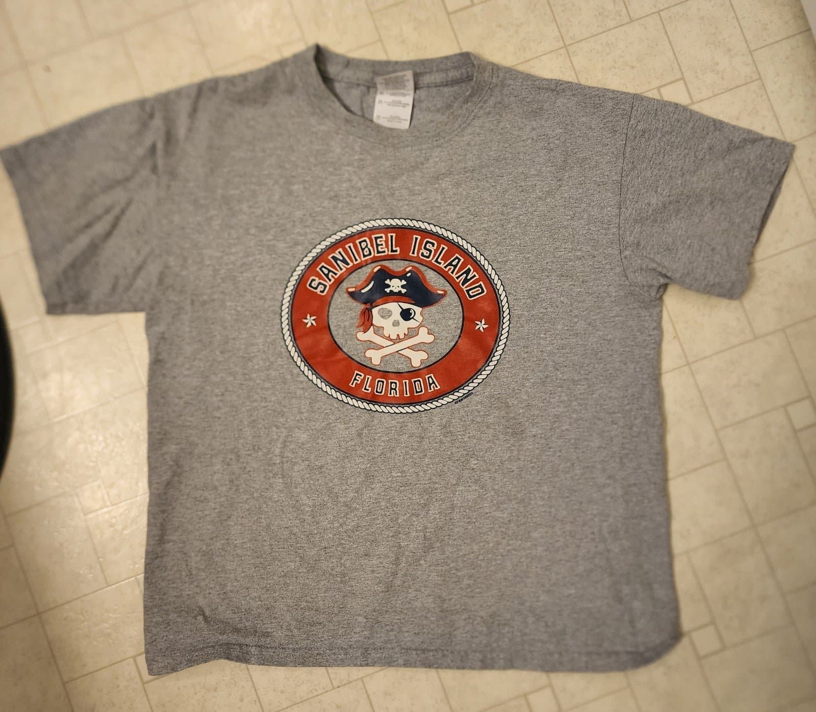 Sanibel Island Florida Pirate Shirt sz M - Thumbnail 2