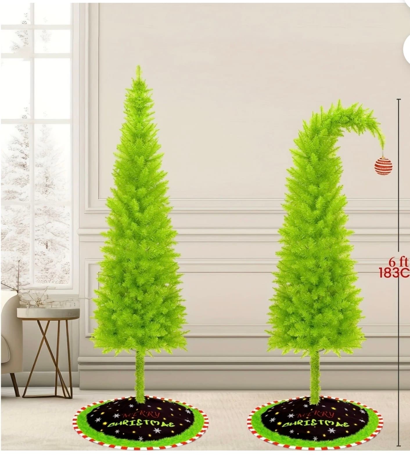 6-foot Grinch Style Christmas Tree - Thumbnail 3