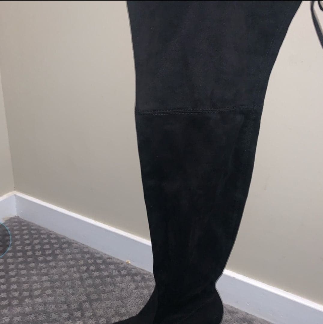 Black over the knee Christian Siriano bo - Thumbnail 5