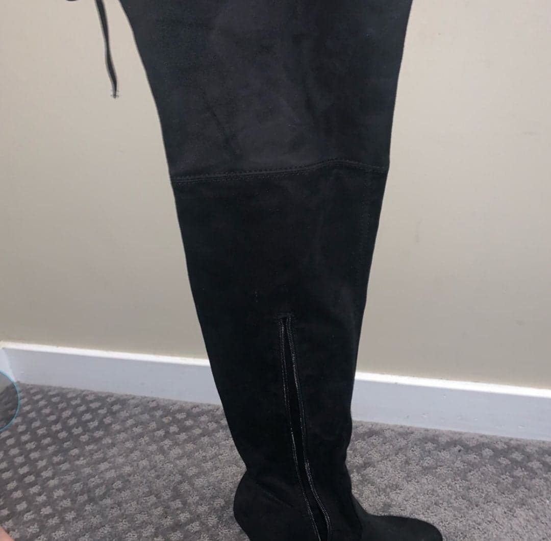 Black over the knee Christian Siriano bo - Thumbnail 7