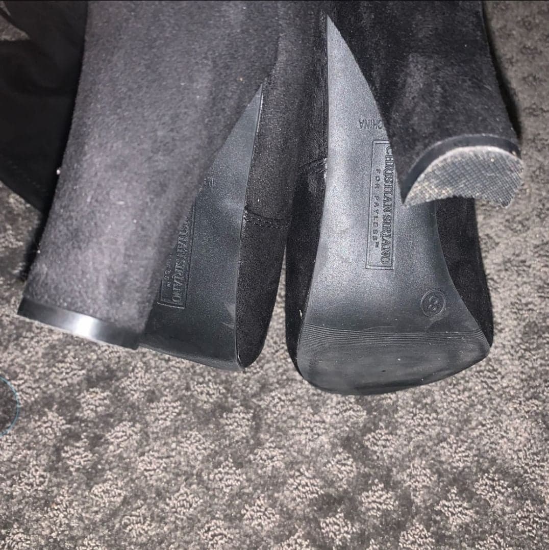 Black over the knee Christian Siriano bo - Thumbnail 9