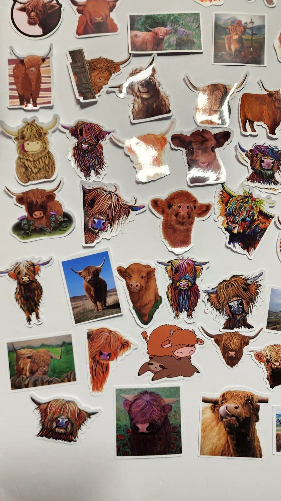 Highland Cow Stickers 100ct - Thumbnail 3