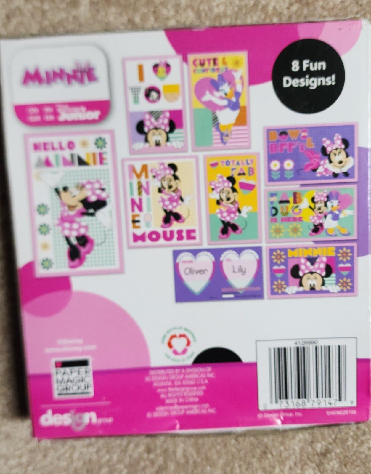 Minnie Mouse Valentine's Day Cards 32w/ Stickers -NIB - Thumbnail 2