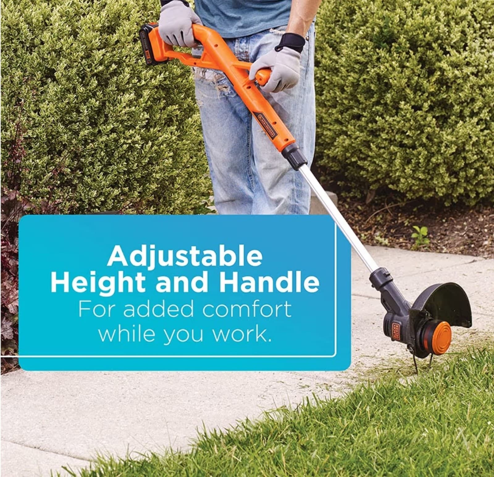 BLACK+DECKER 20V MAX String Trimmer/Edger Kit, 10-Inch - Thumbnail 5