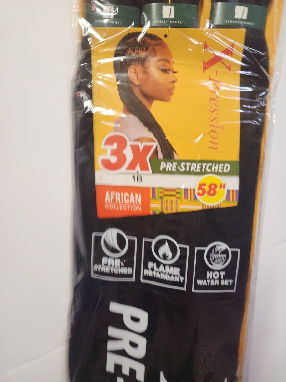 Sensationnel Kanekalon 3X X-Pression PRE STRETCHED BRAID B1 - Thumbnail 4