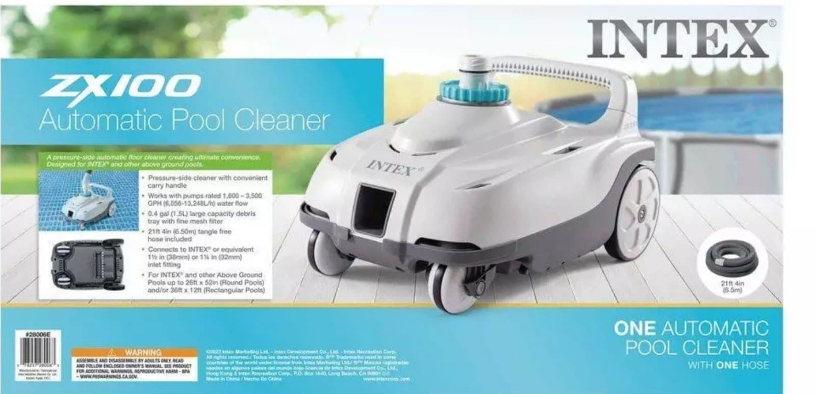 ZX100 Above Ground Pressure Side Pool Cleaner Intex A109 - Thumbnail 6
