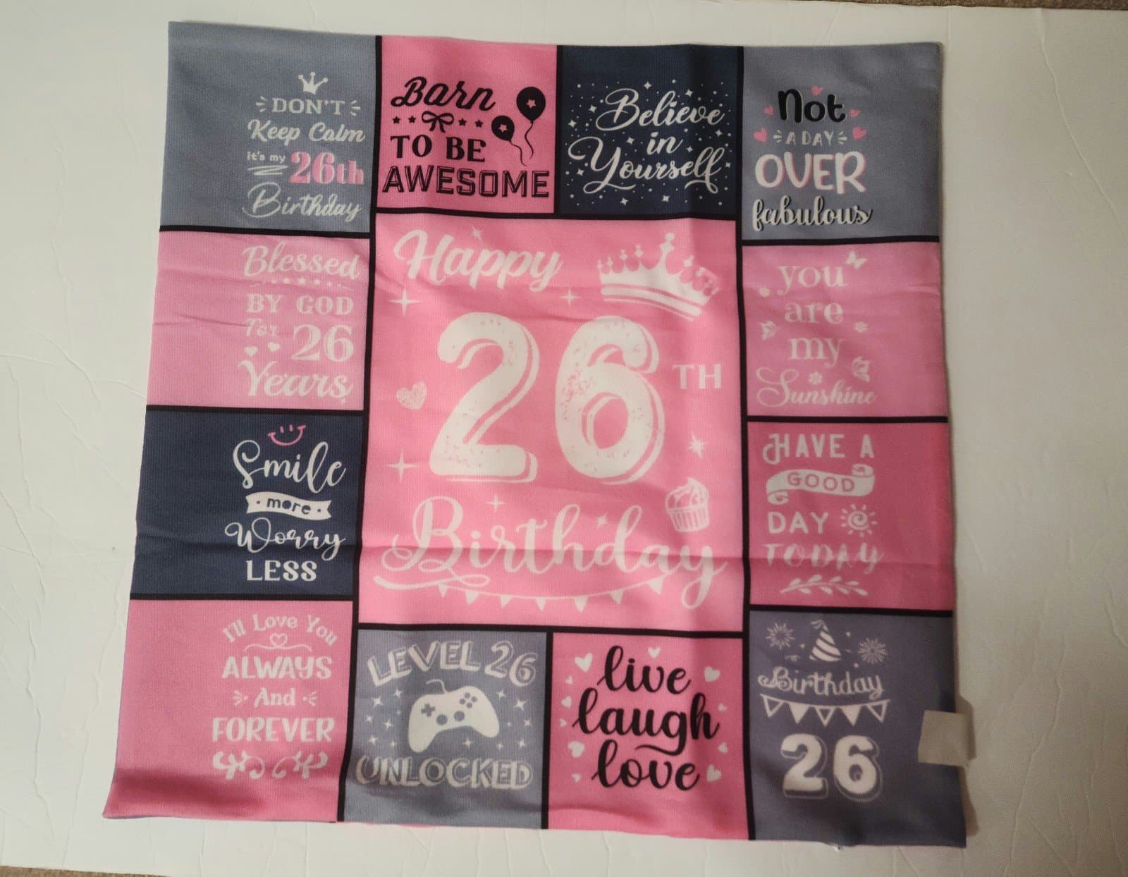 Happy 26th Birthday Pillowcase - Thumbnail 2