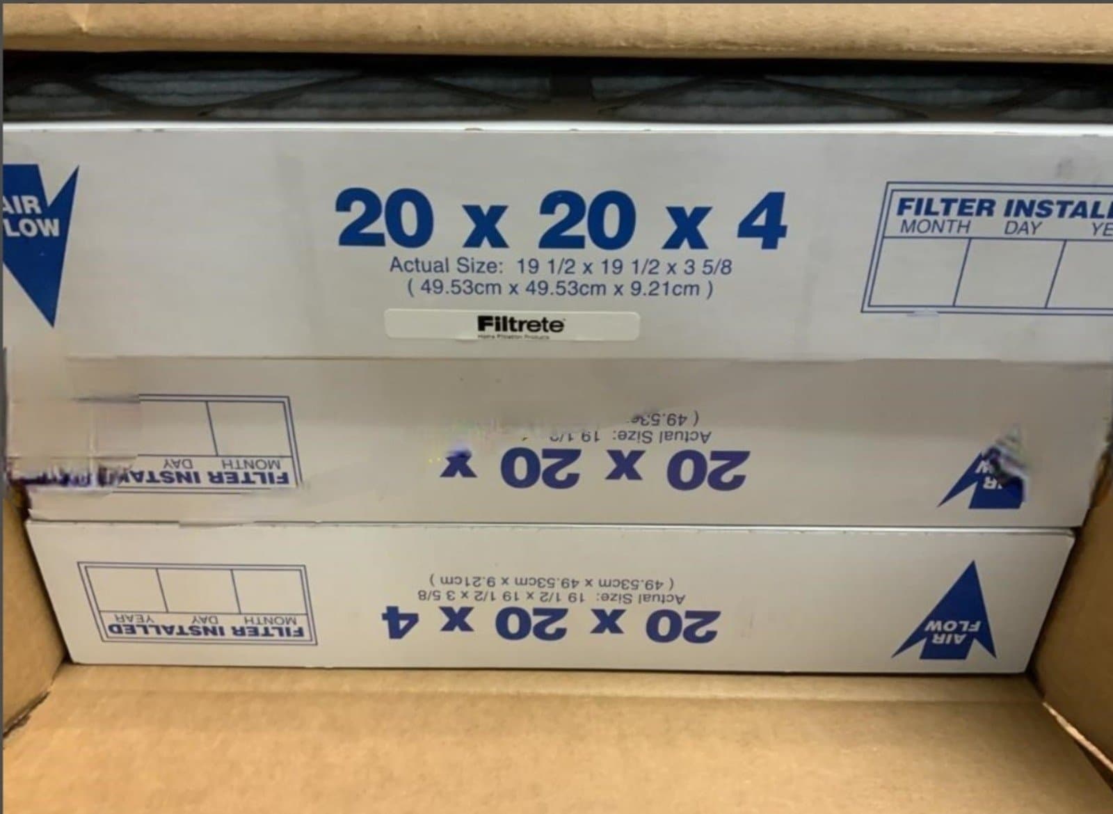 Filtrete air filter 20x20x4 3ct - Thumbnail 2