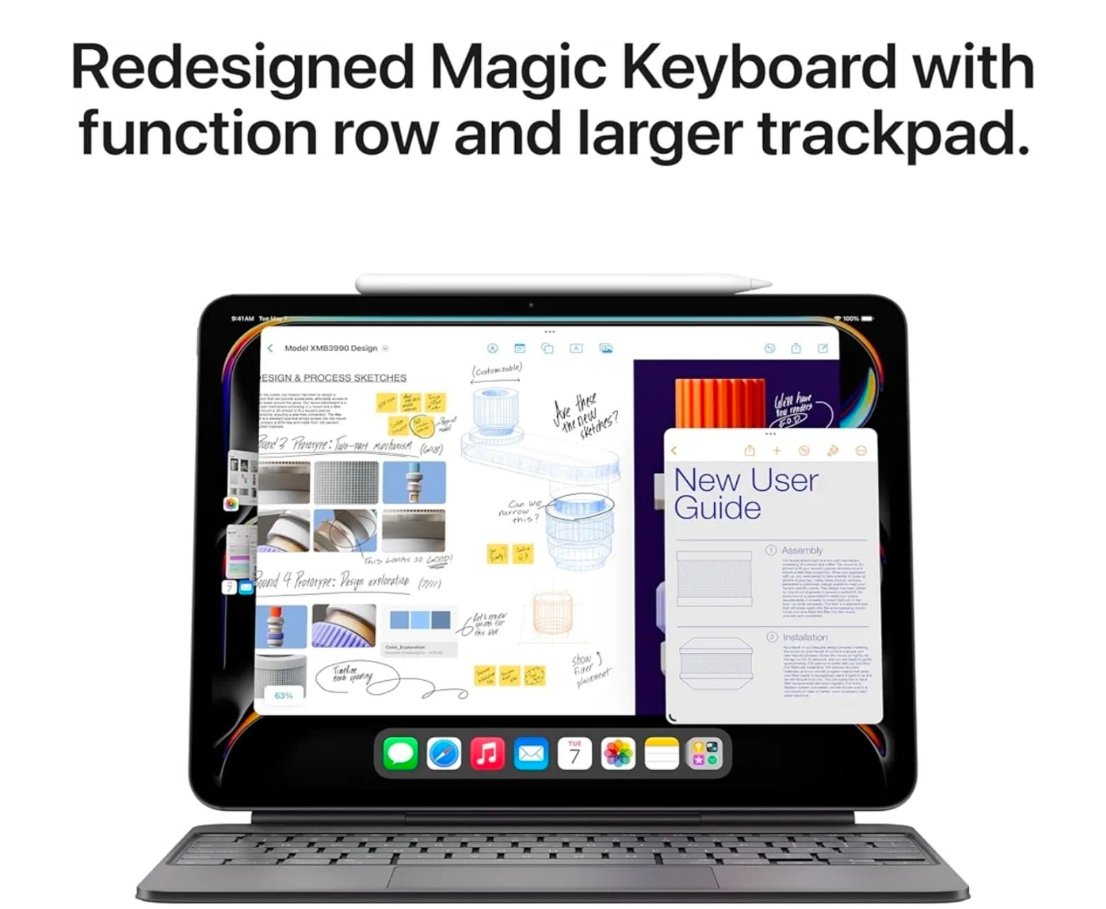 Apple iPad Magic Keyboard Case for iPad Pro 13-inch (M4), Great Typing Experienc - Thumbnail 6